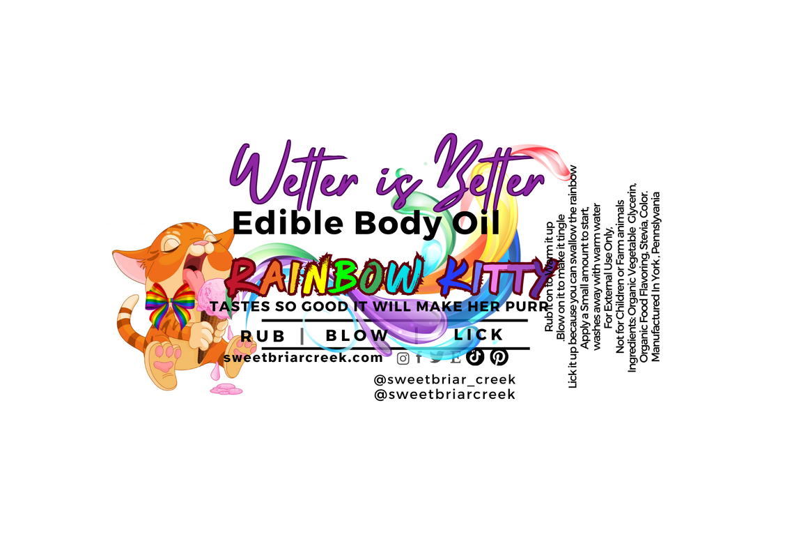 Rainbow Kitty Edible Body Oil