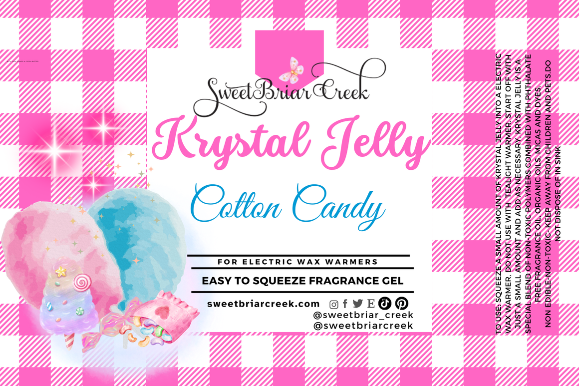 Cotton Candy Krystal Jelly Squeeze for wax warmers.