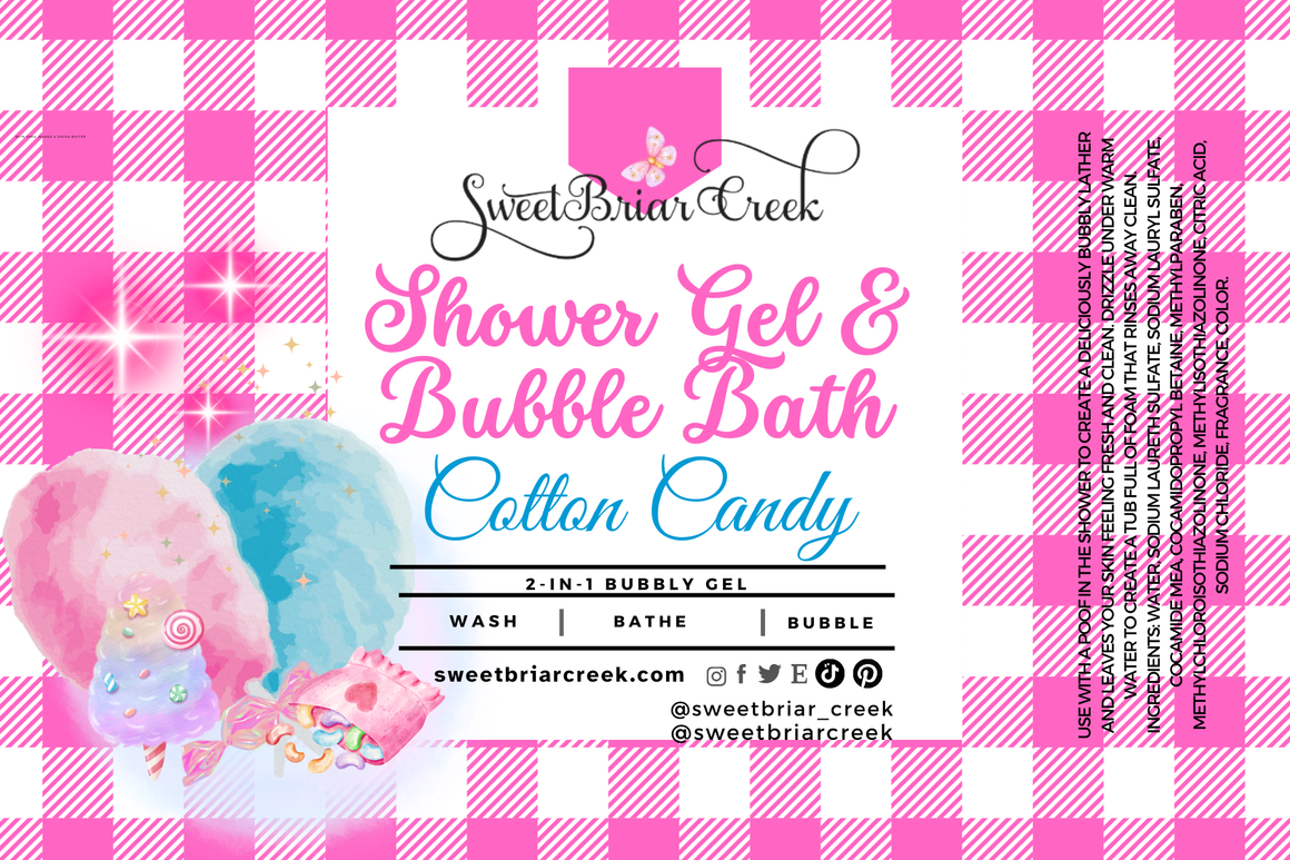 Cotton Candy Body Wash + Bubble Bath