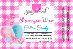 Cotton Candy Squeezie Wax + Scoopable melts for Waxwarmer