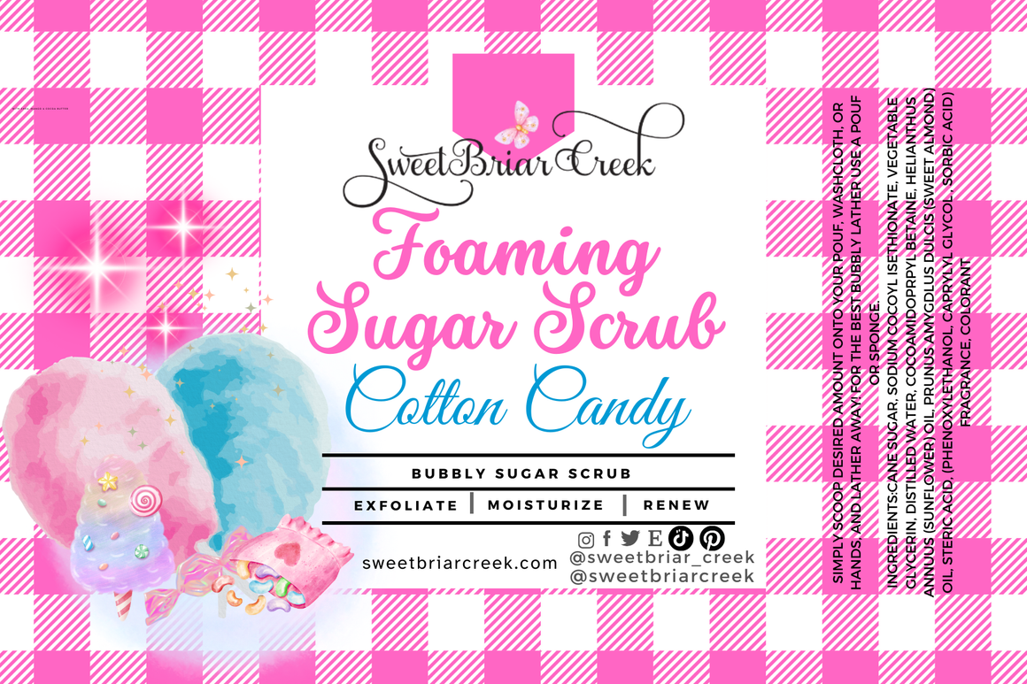 Cotton Candy Whipped Sugar Scrub