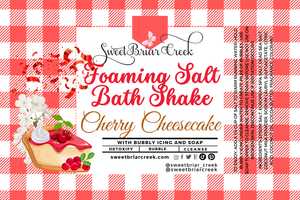 Cherry Cheesecake Foaming Salt Bath Shake