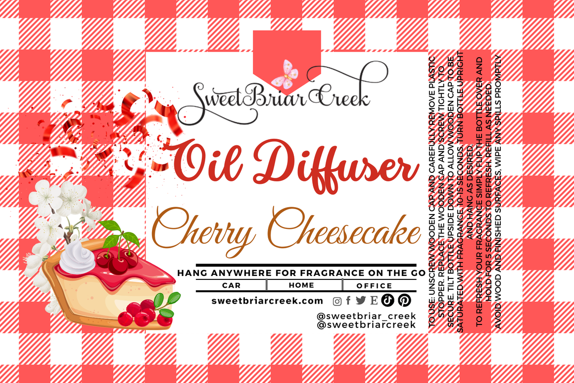 Cherry Cheesecake Hanging Car Diffuser & Refills