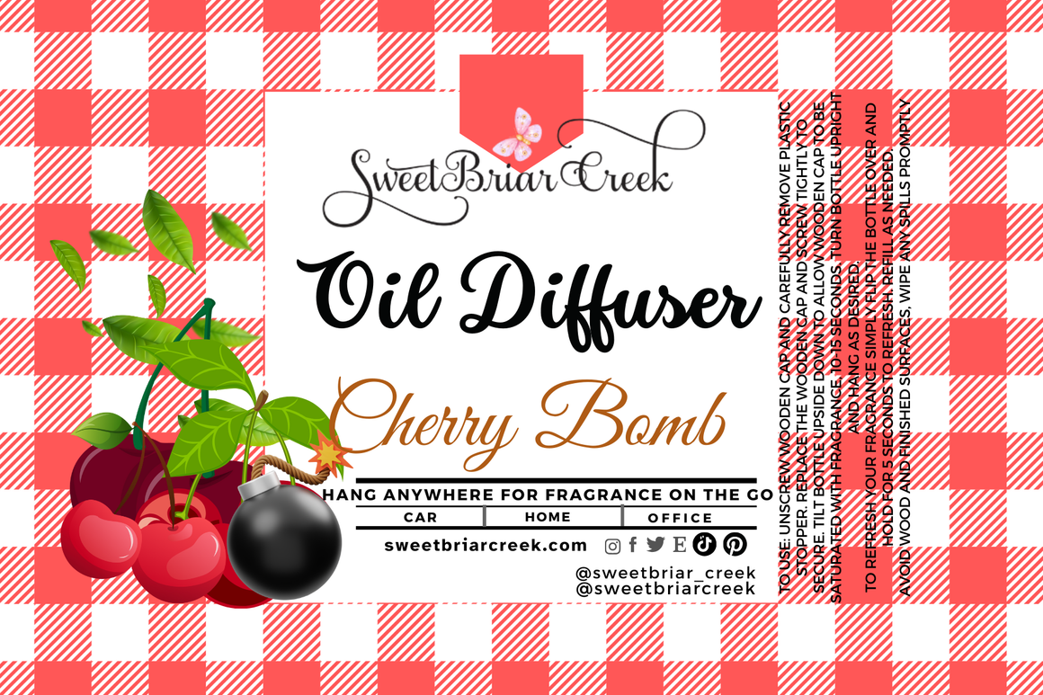 Cherry Bomb Hanging Car Diffuser & Refills