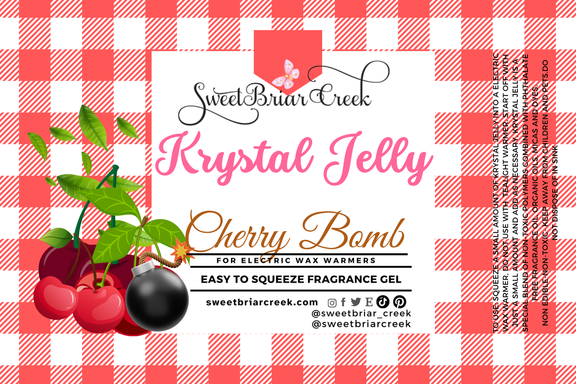 Cherry Bomb Krystal Jelly Squeeze for wax warmers.