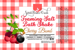 Cherry Bomb Foaming Salt Bath Shake