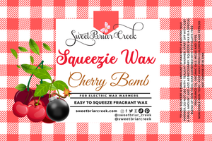 Cherry Bomb Squeezie Wax + Scoopable melts for Waxwarmer