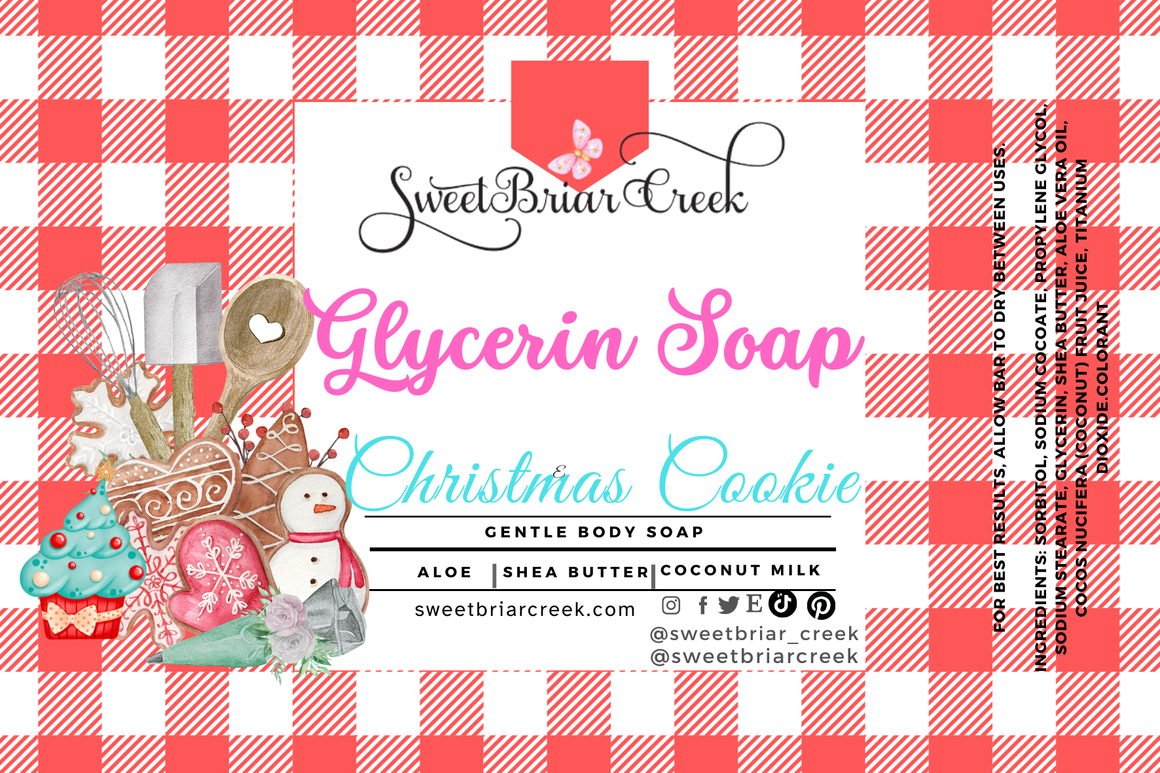 Christmas Cookie Glycerin Soap Bar