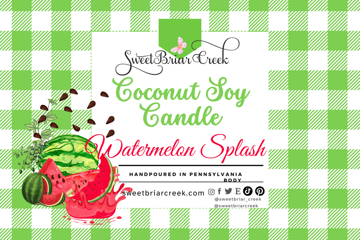 Watermelon Splash Coconut Soy Candle