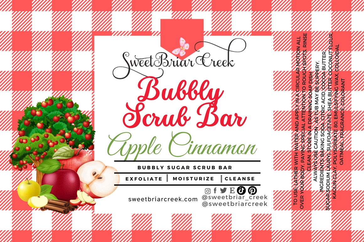 Apple Cinnamon Bubbly Scrub Body Bars