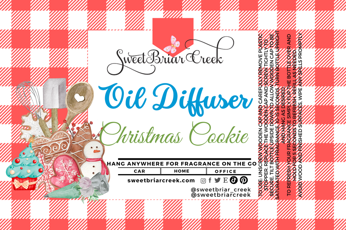 Christmas Cookie Hanging Car Diffuser & Refills