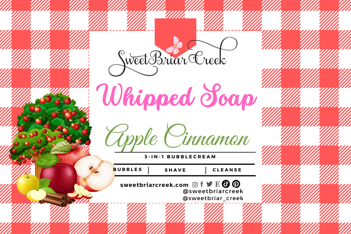 Apple Cinnamon Whipped Soap & Shaving Cream