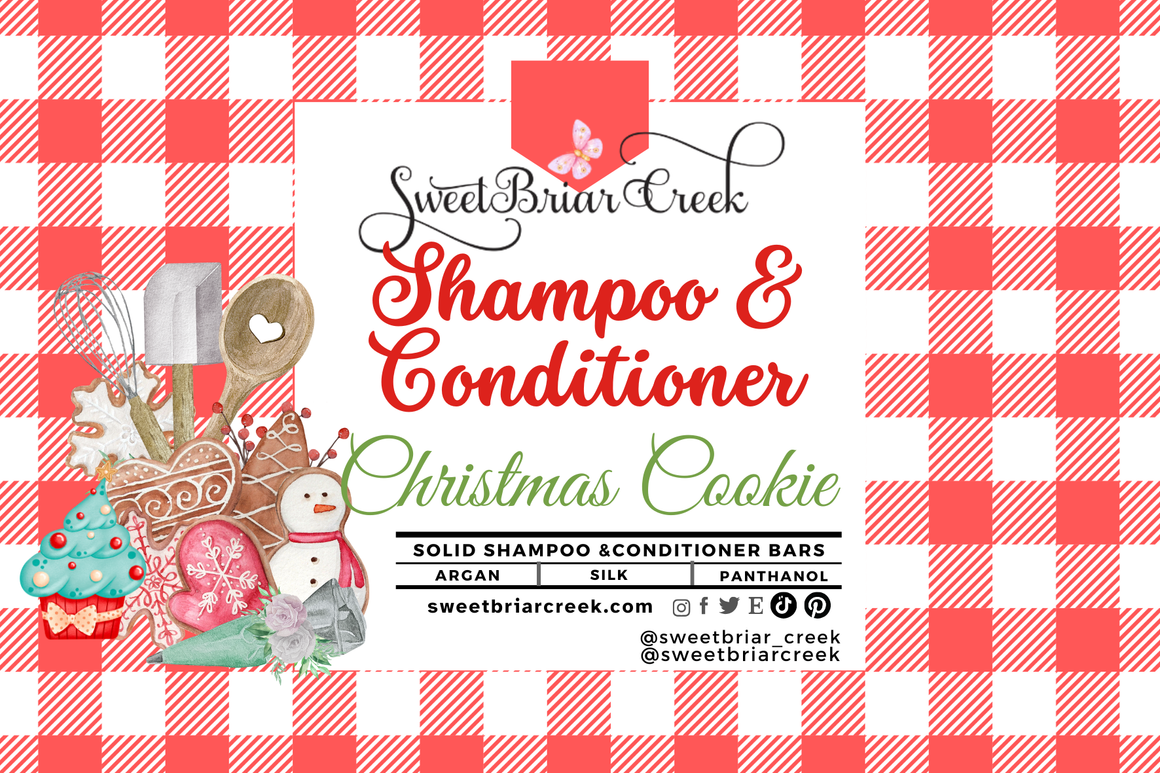Christmas Cookie Shampoo & Conditioner Bars