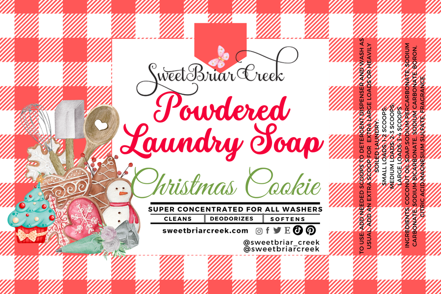 Christmas Cookie Powdered Laundry Soap