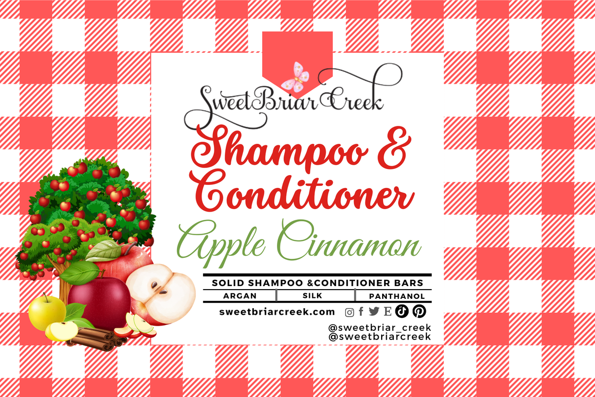 Apple Cinnamon Shampoo & Conditioner Bars
