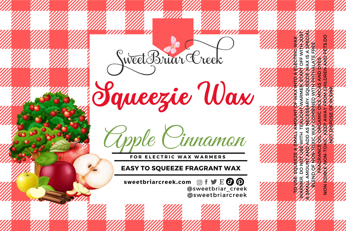 Apple Cinnamon Squeezie Wax + Scoopable melts for Waxwarmer