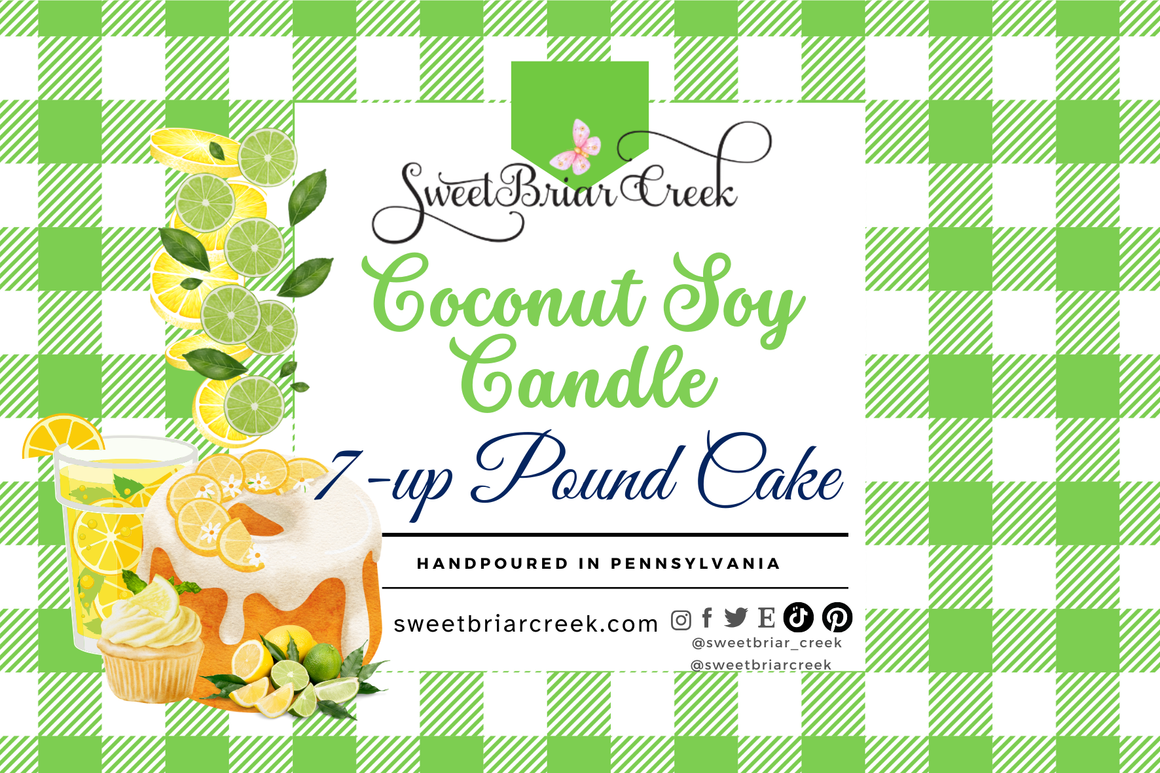 7-up Pound Cake Coconut Soy Candle