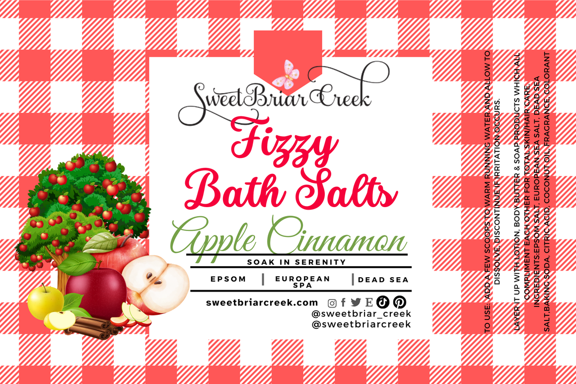 Apple Cinnamon Fizzy Bath Salt Soak