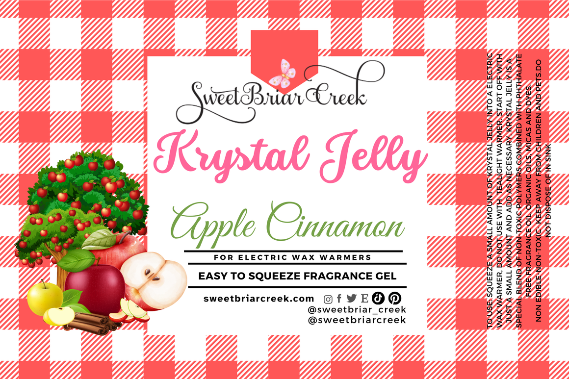Apple Cinnamon Krystal Jelly Squeeze for wax warmers.