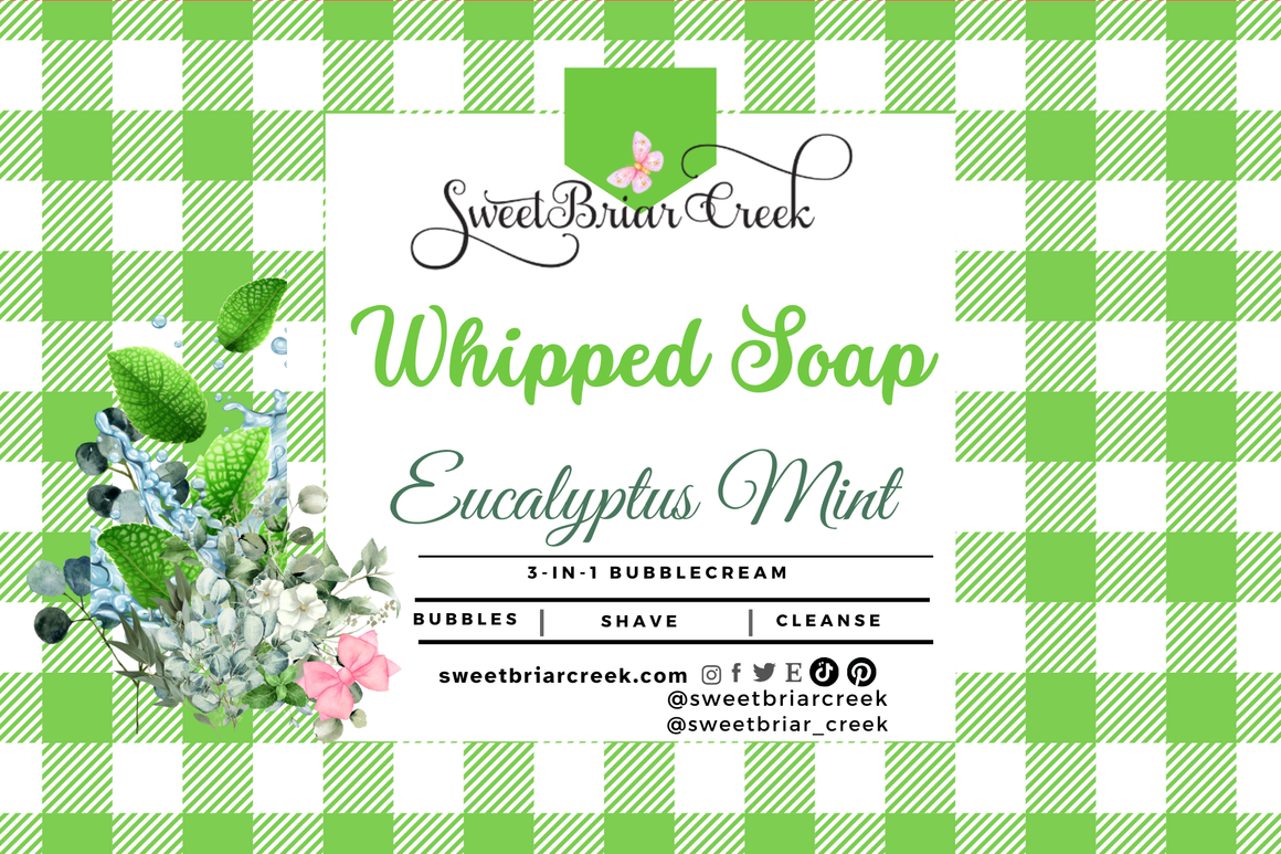 Eucalyptus Mint Whipped Soap & Shaving Cream