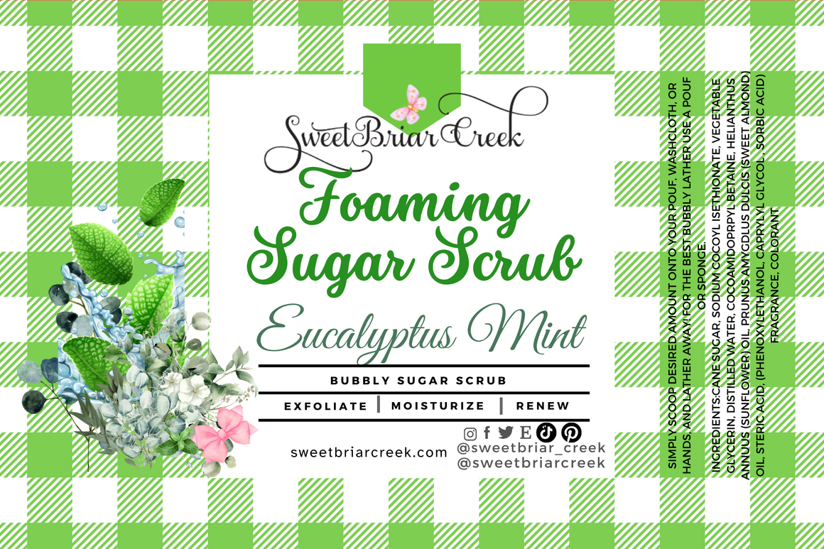 Eucalyptus Mint  Whipped Sugar Scrub