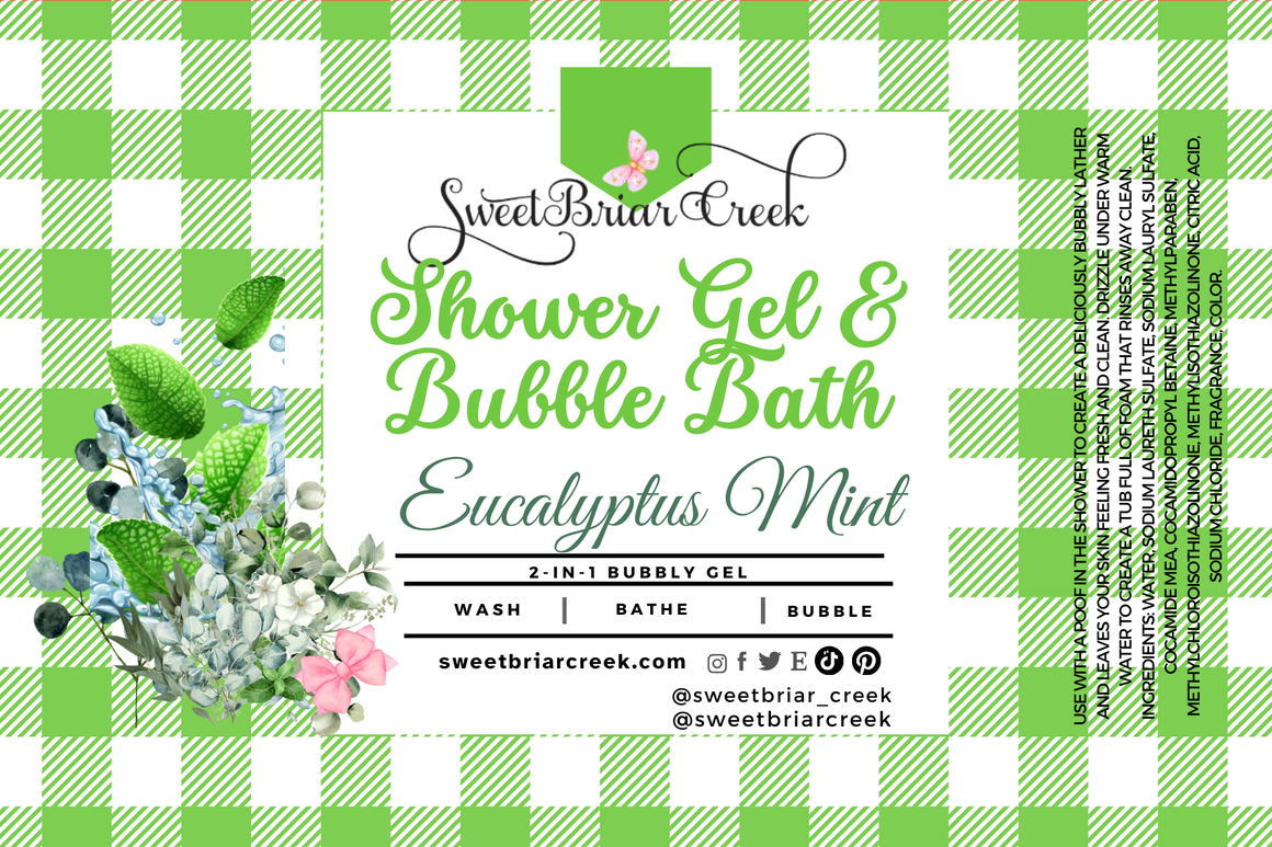 Eucalyptus Mint Body Wash + Bubble Bath