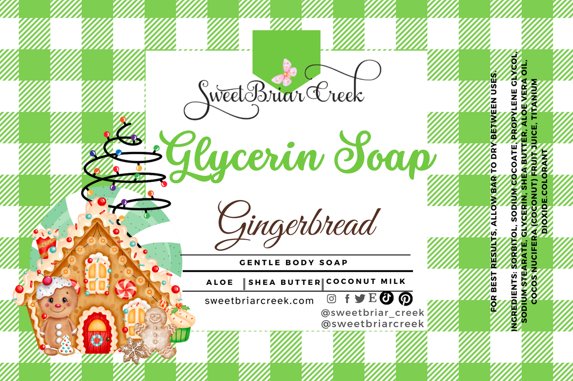 Gingerbread Glycerin Soap Bar