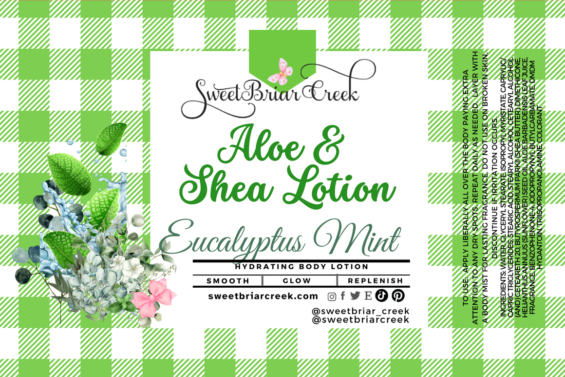 Eucalyptus Mint Shea  & Aloe Body Lotion