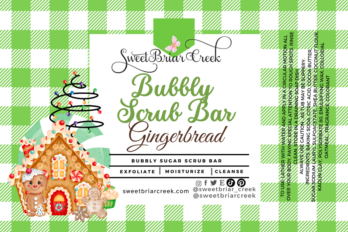 Gingerbread Bubbly Scrub Body Bars