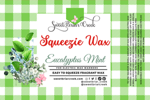 Eucalyptus Mint Squeezie Wax + Scoopable melts for Waxwarmer