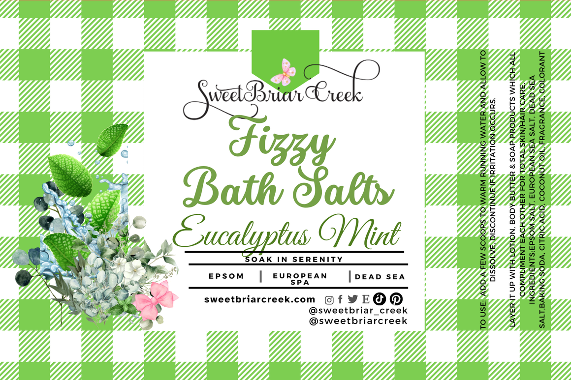 Eucalyptus Mint Fizzy Bath Salt Soak