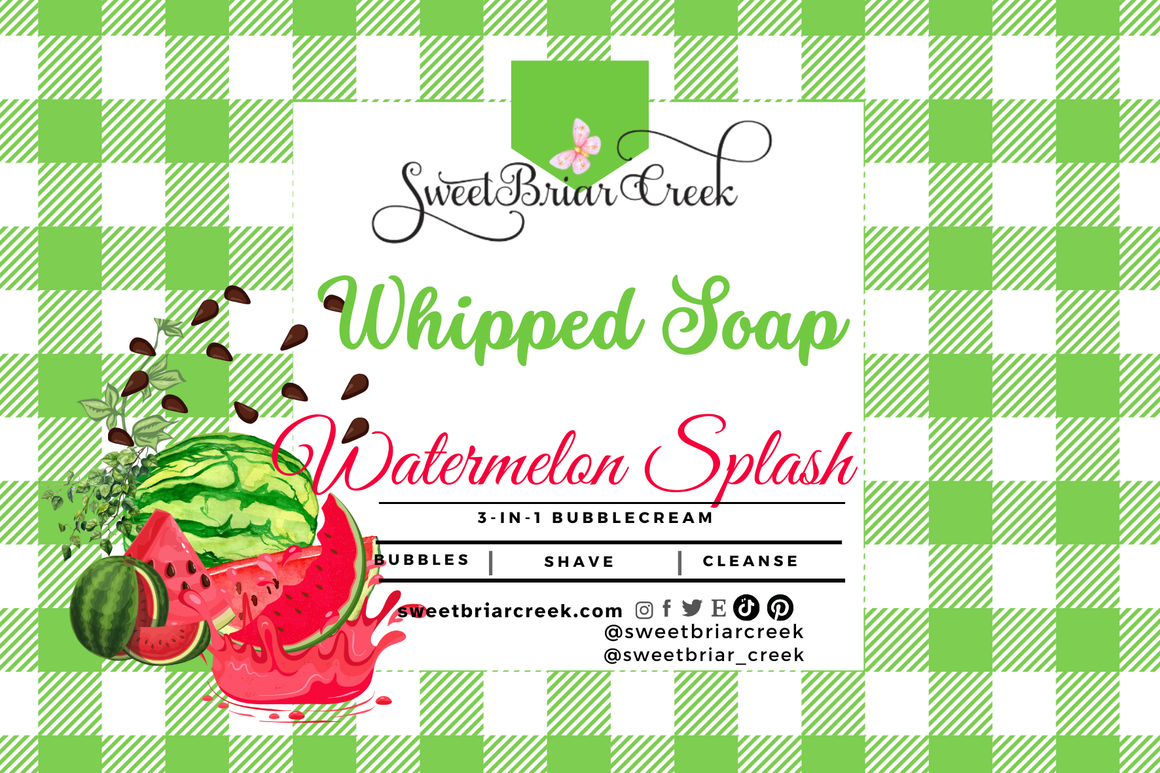 Watermelon Splash Whipped Soap & Shaving Cream