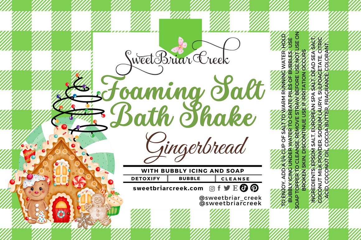 Gingerbread Foaming Salt Bath Shake