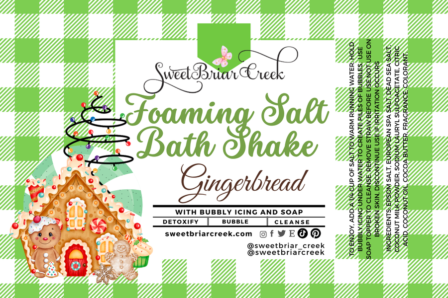 Gingerbread Foaming Salt Bath Shake