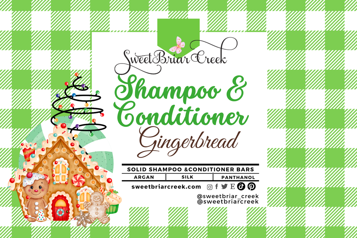 Gingerbread Shampoo & Conditioner Bars