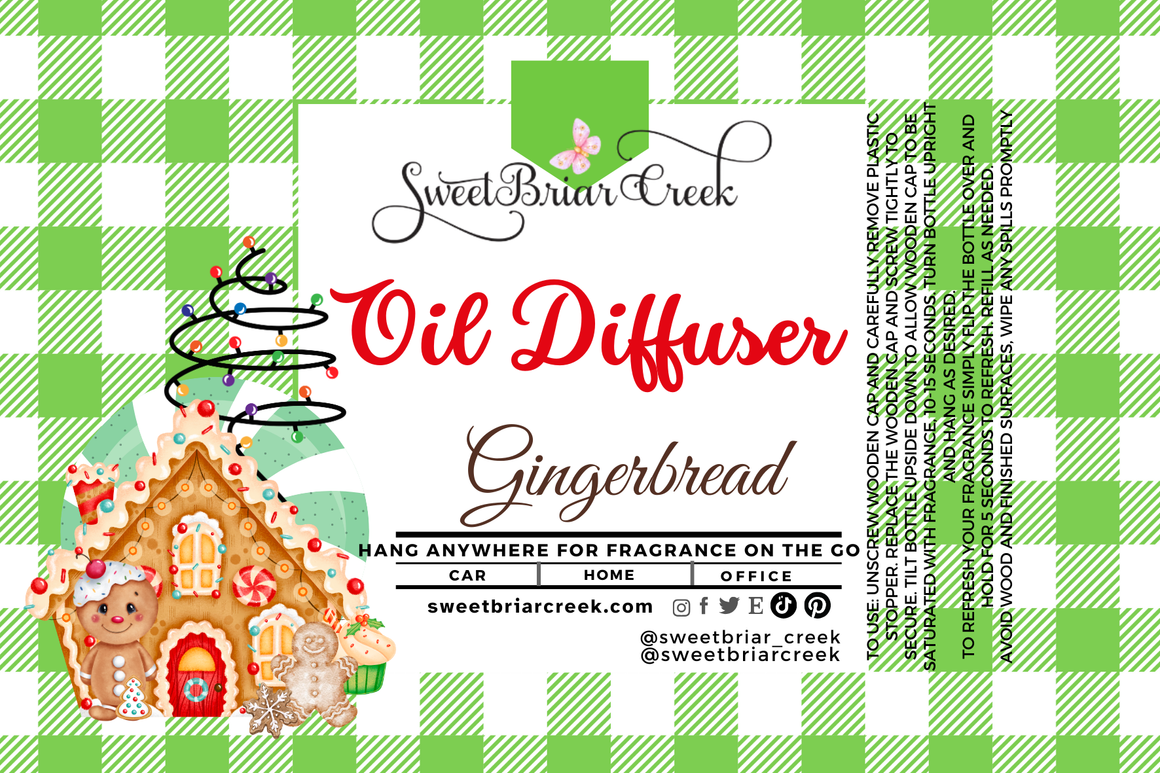 Gingerbread Hanging Car Diffuser & Refills