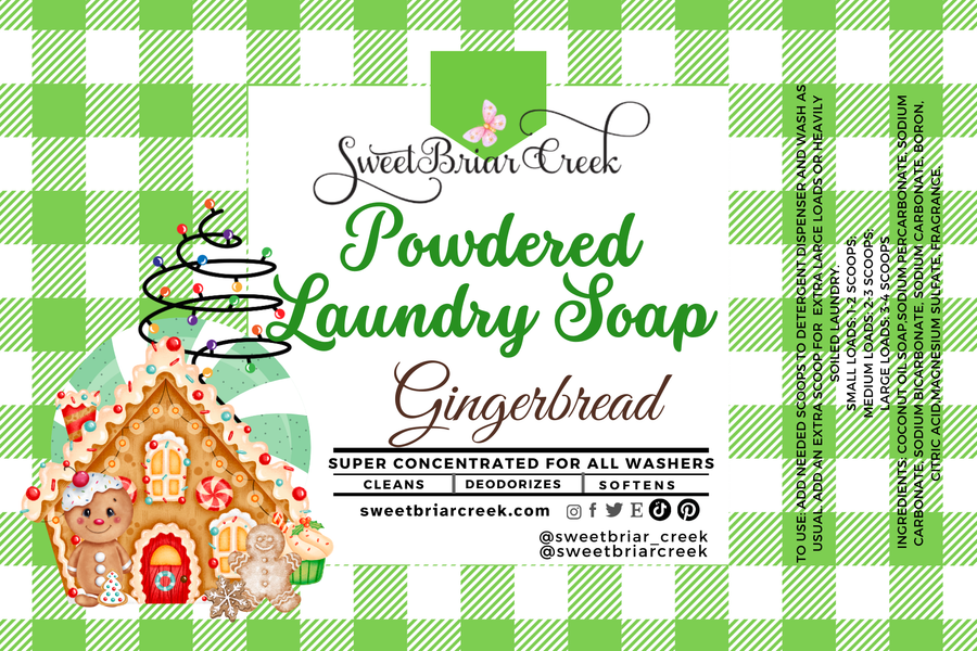 Gingerbread Powdered Laundry Soap