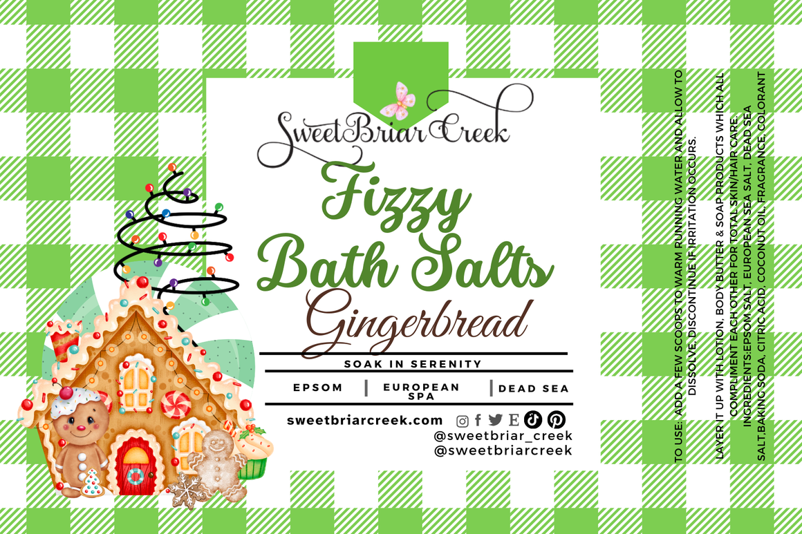 Gingerbread Fizzy Bath Salt Soak