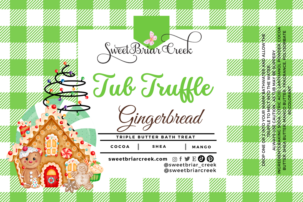 Gingerbread Bath Butter Tub Truffles