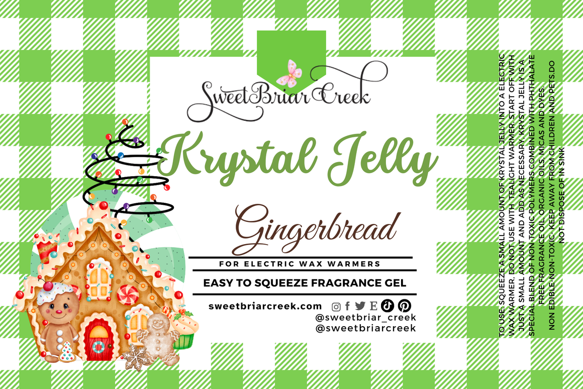 Gingerbread Krystal Jelly Squeeze for wax warmers.