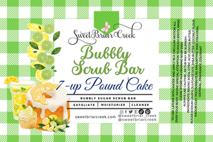 7-up Pound Cake Bubbly Scrub Body Bars