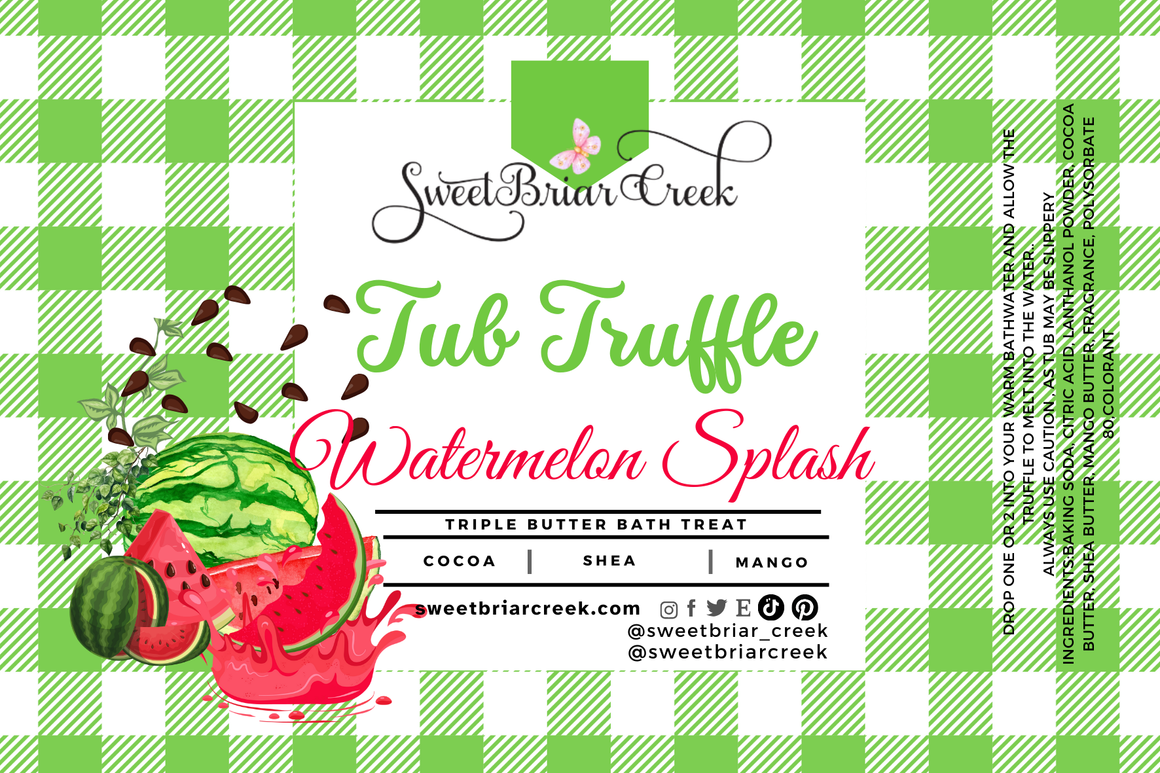 Watermelon Splash Bath Butter Tub Truffles