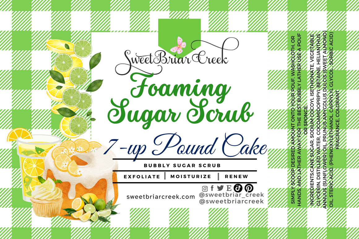 7-up Poundcake Whipped Sugar Scrub
