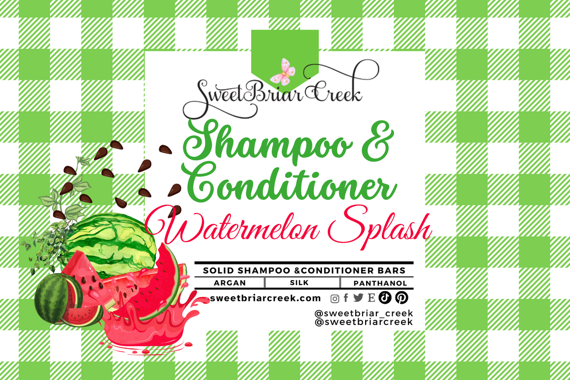Watermelon Splash Shampoo & Conditioner Bars