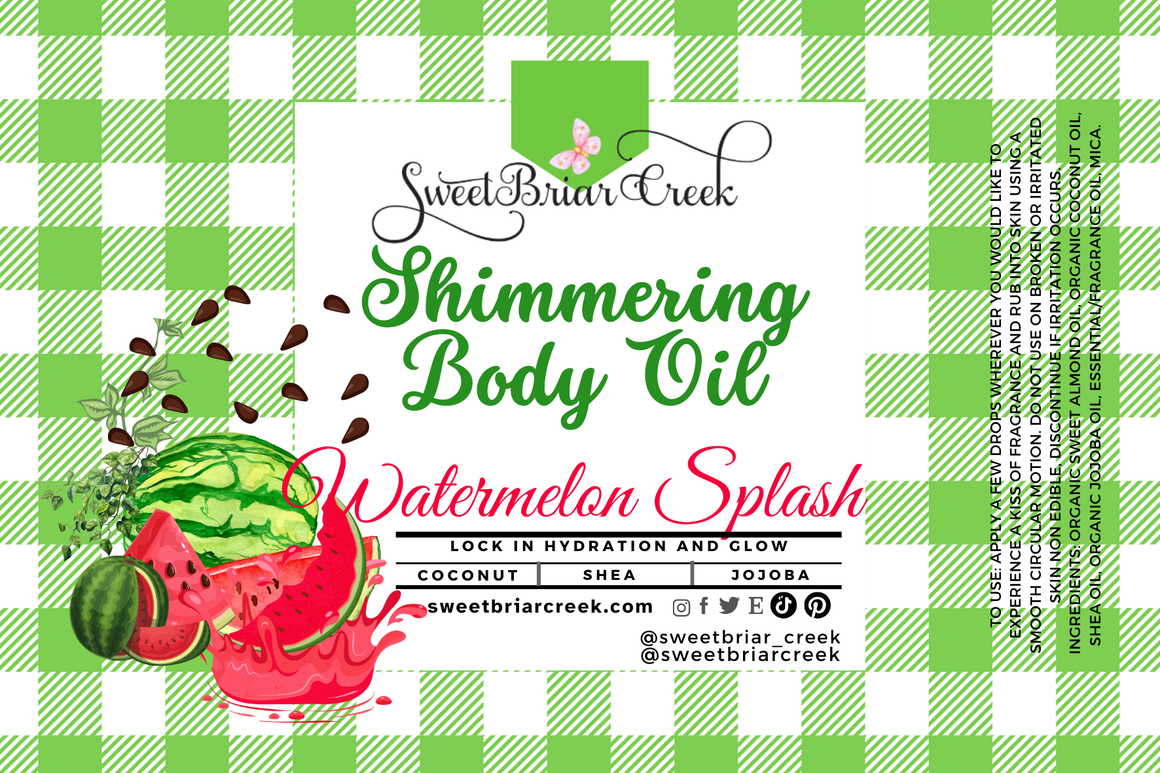 Watermelon Splash Shimmering Body Oil