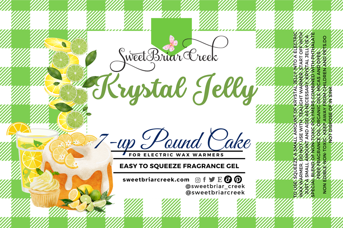 7up Pound Cake Krystal Jelly Squeeze for wax warmers.