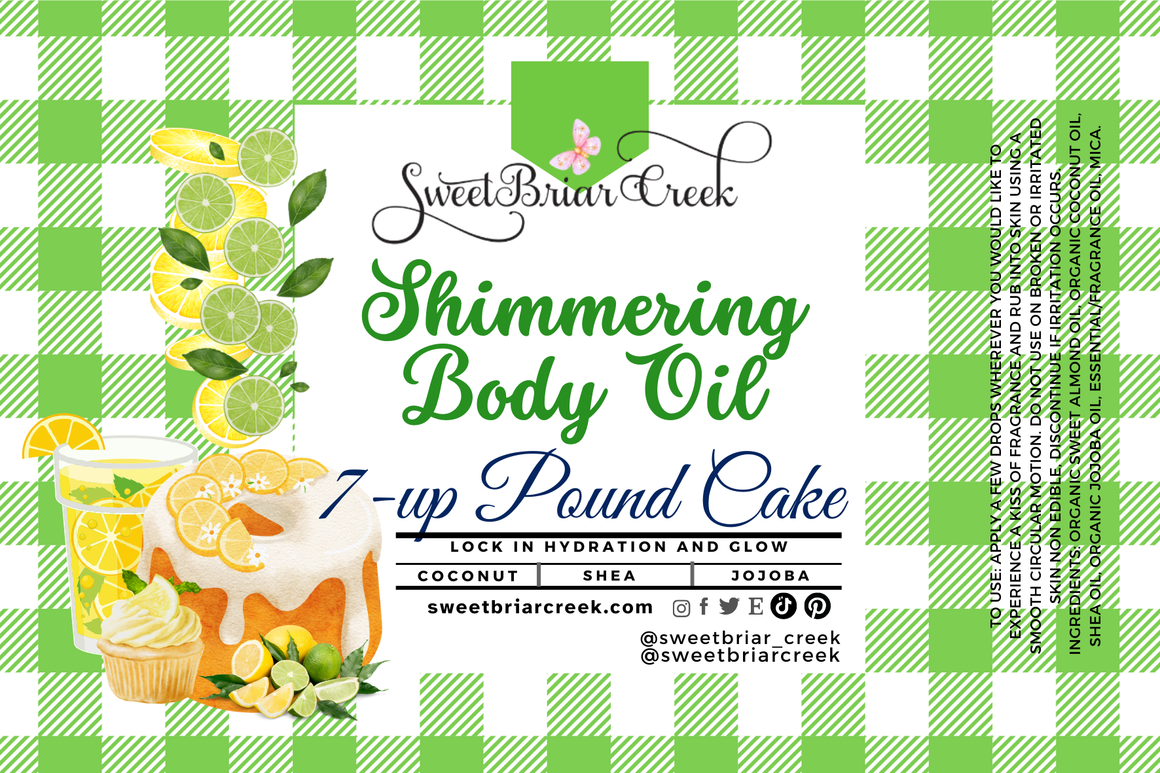 7-UP Pound Cake Shimmering Body Oil