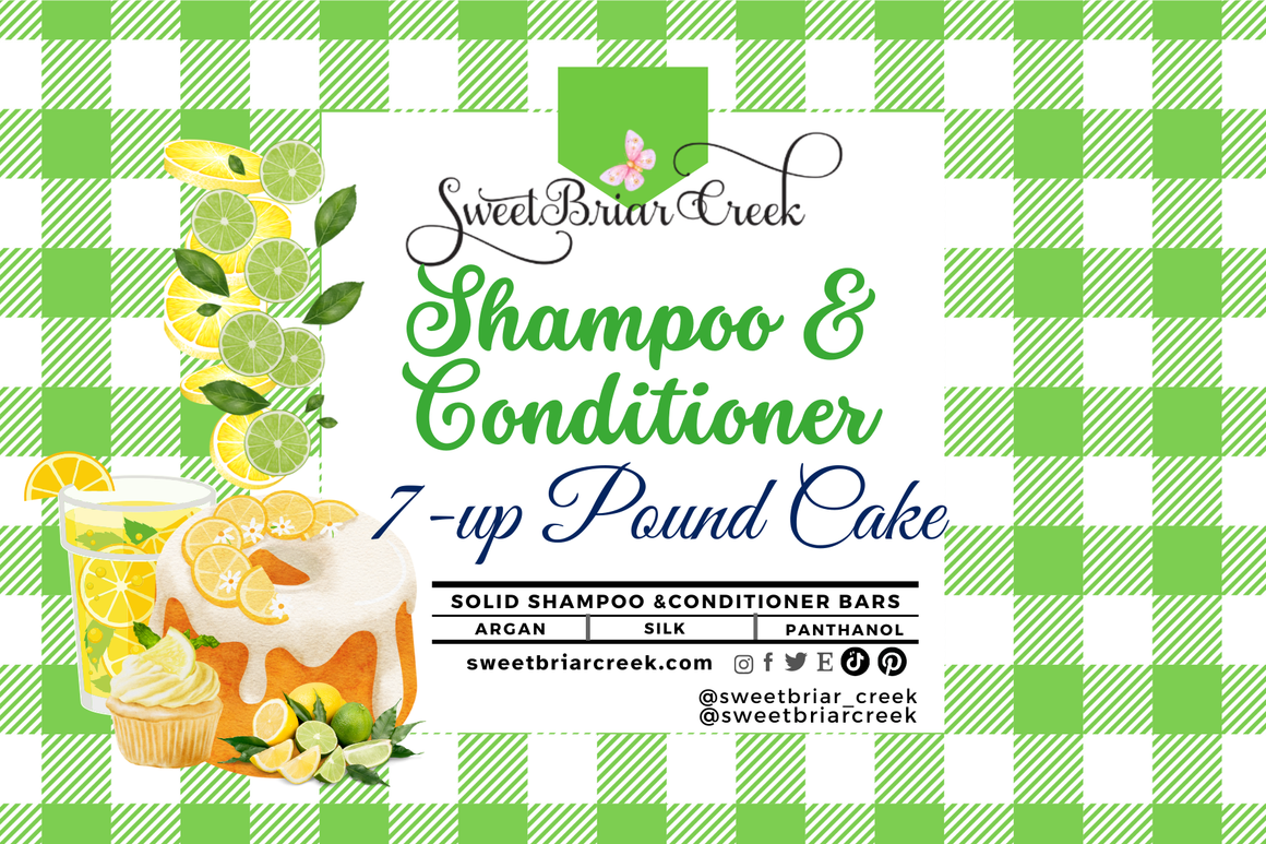 7-UP Poundcake Shampoo & Conditioner Bars