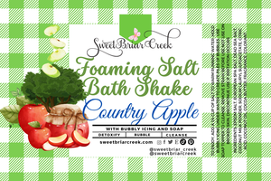 Country Apple Foaming Salt Bath Shake
