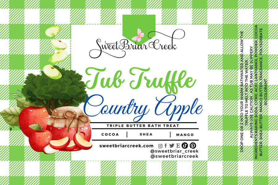 Country Apple Bath Butter Tub Truffles